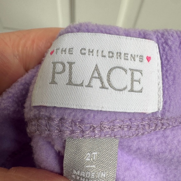The Children's Place 2T Girls Purple Fleece Comfortable Pants - Picture 4 of 4